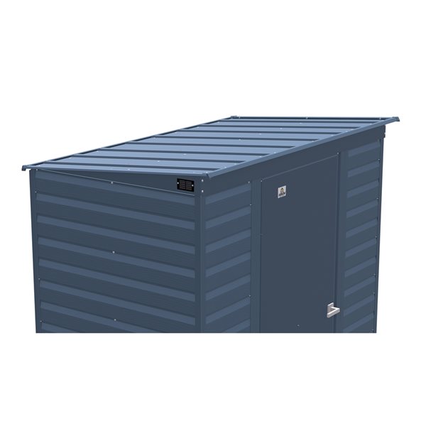 Arrow Select 6-ft x 4-ft Blue Galvanized Steel Storage Shed