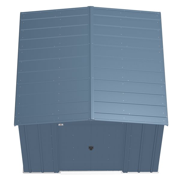 Arrow Classic 8-ft x 8-ft Blue Galvanized Steel Storage Shed