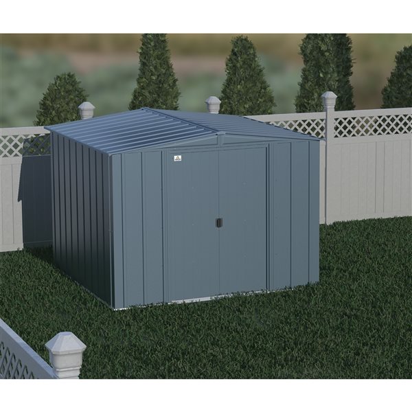 Arrow Classic 8-ft x 8-ft Blue Galvanized Steel Storage Shed