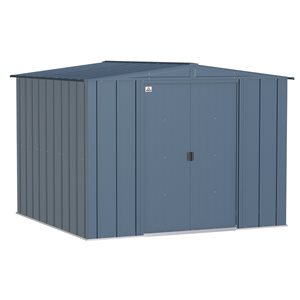 Arrow Classic 8-ft x 8-ft Blue Galvanized Steel Storage Shed