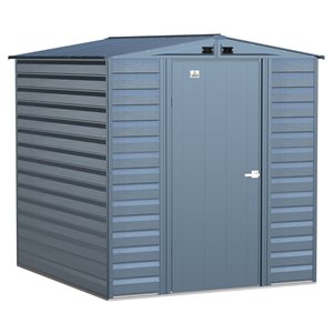 Arrow Select 6-ft x 7-ft Blue Galvanized Steel Storage Shed