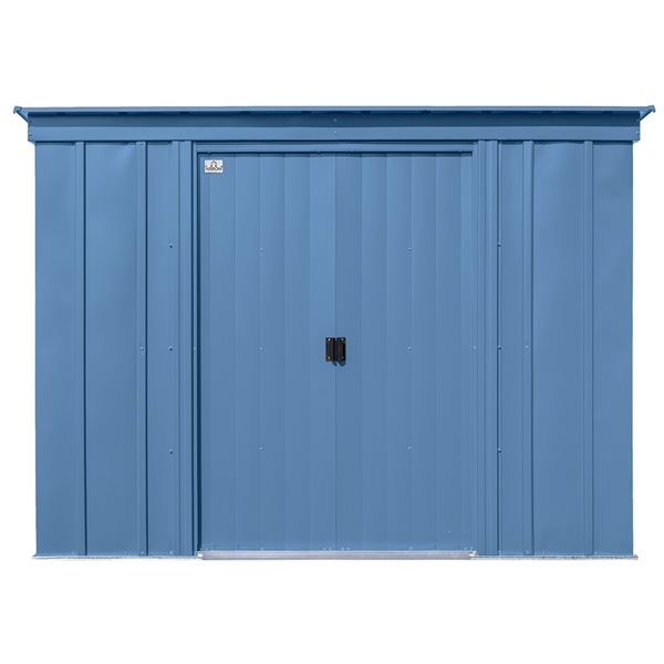 Arrow Classic 8-ft x 4-ft Blue Galvanized Steel Storage Shed