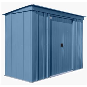 Arrow Classic 8-ft x 4-ft Blue Galvanized Steel Storage Shed