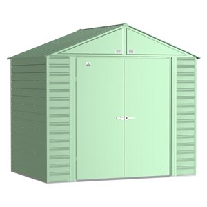 Arrow Select 8-ft x 6-ft Green Galvanized Steel Storage Shed
