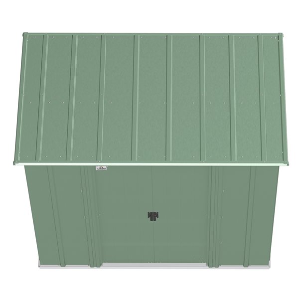 Arrow Classic 6-ft x 4-ft Green Galvanized Steel Storage Shed