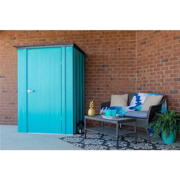 Arrow Spacemaker 5-ft x 3-ft Green Galvanized Steel Storage Shed