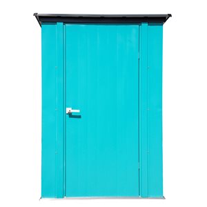 Arrow Spacemaker 5-ft x 3-ft Green Galvanized Steel Storage Shed