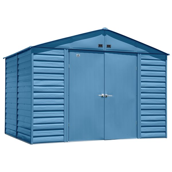 Arrow Select 10-ft x 8-ft Blue Galvanized Steel Storage Shed