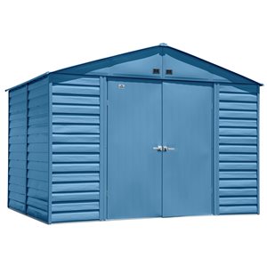 Arrow Select 10-ft x 8-ft Blue Galvanized Steel Storage Shed