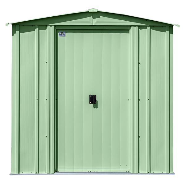 Arrow Classic 6-ft x 5-ft Green Galvanized Steel Storage Shed