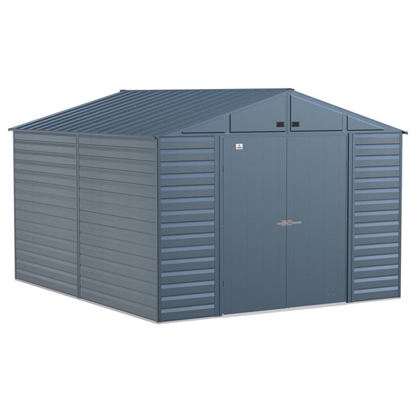 Arrow Select 10-ft x 12-ft Blue Galvanized Steel Storage Shed