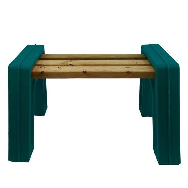 RTS Home Accents Custom Length Lightweight Backless Bench Ends - Kentucky Green