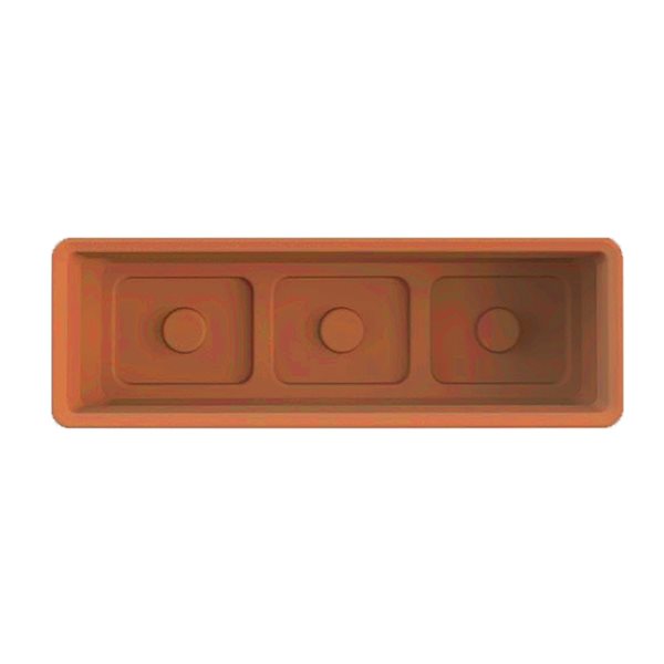 RTS Home Accents 30-in x 10-in Rectangular Planter - Terra Cotta