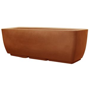 RTS Home Accents 30-in x 10-in Rectangular Planter - Terra Cotta