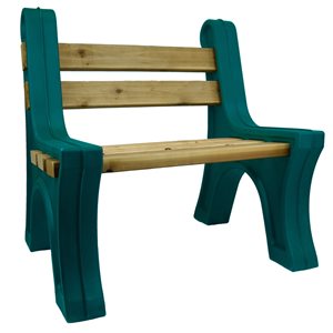 RTS Home Accents Custom Length Lightweight Bench Ends - Kentucky Green