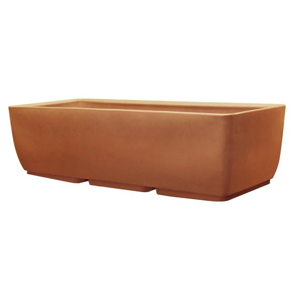 RTS Home Accents 36-in x 15-in Rectangular Planter - Terra Cotta