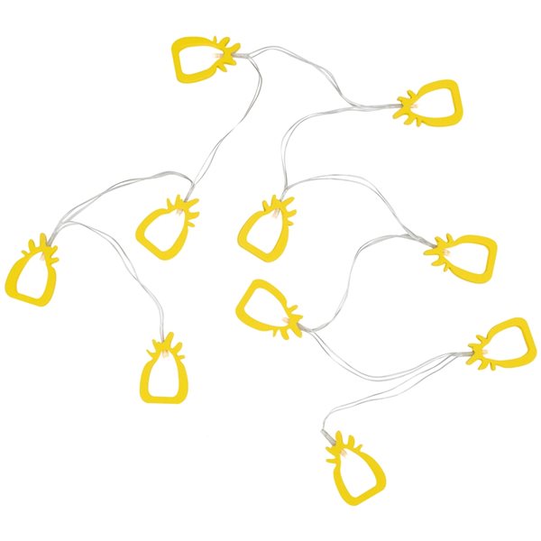 NorthLight 4-ft 10-Light Battery-Operated Pineapple LED String Lights