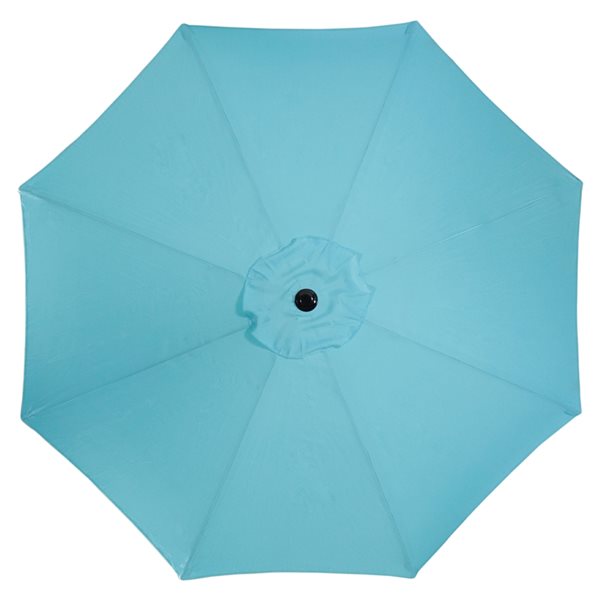 Northlight 9-ft Octagonal Blue Market Patio Umbrella with Crank Mechanism