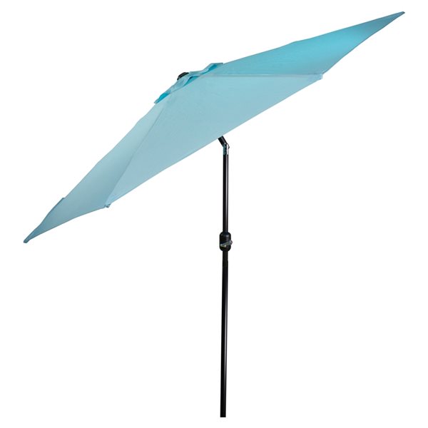 Northlight 9-ft Octagonal Blue Market Patio Umbrella with Crank Mechanism