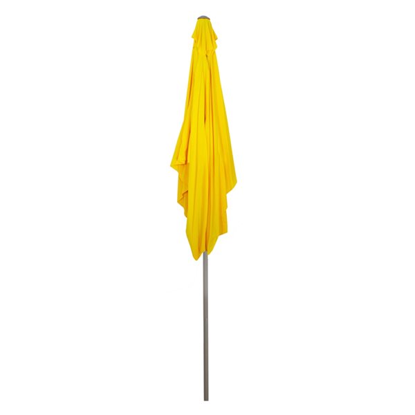 Northlight 9.75-ft Rectangular Yellow Market Patio Umbrella with Crank Mechanism