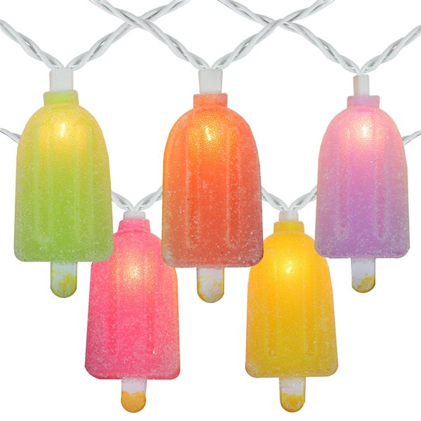 NorthLight 7.25-ft 10-Light Plug-in Ice Pop Incandescent String Lights