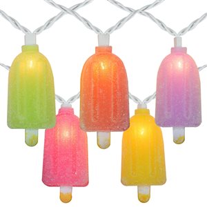 NorthLight 7.25-ft 10-Light Plug-in Ice Pop Incandescent String Lights