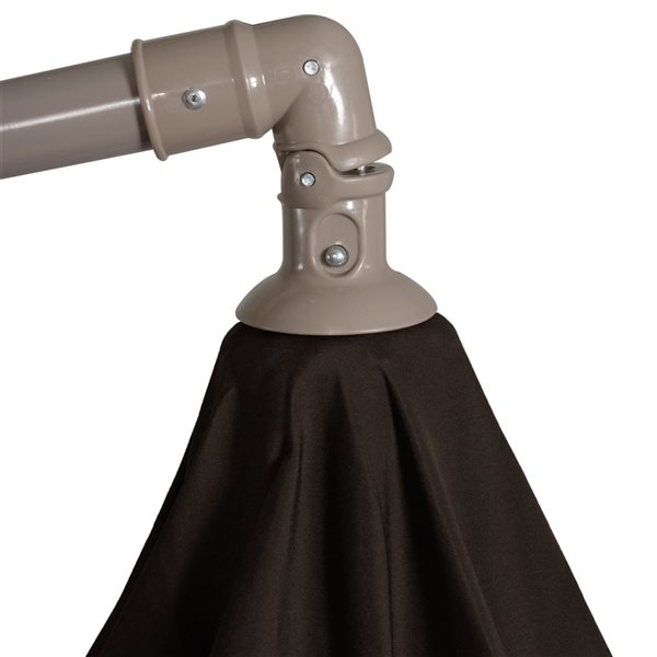 Northlight 10-ft Octagonal Brown Offset Patio Umbrella with Crank Mechanism