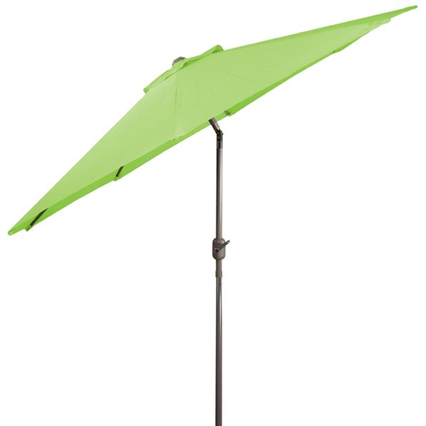 Northlight 9-ft Octagonal Green Market Patio Umbrella with Crank Mechanism