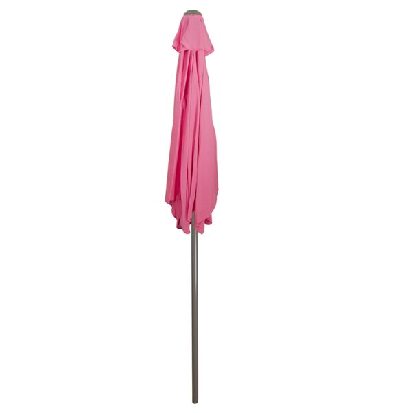 Northlight 7.5-ft Hexagonal Pink Market Patio Umbrella with Crank Mechanism