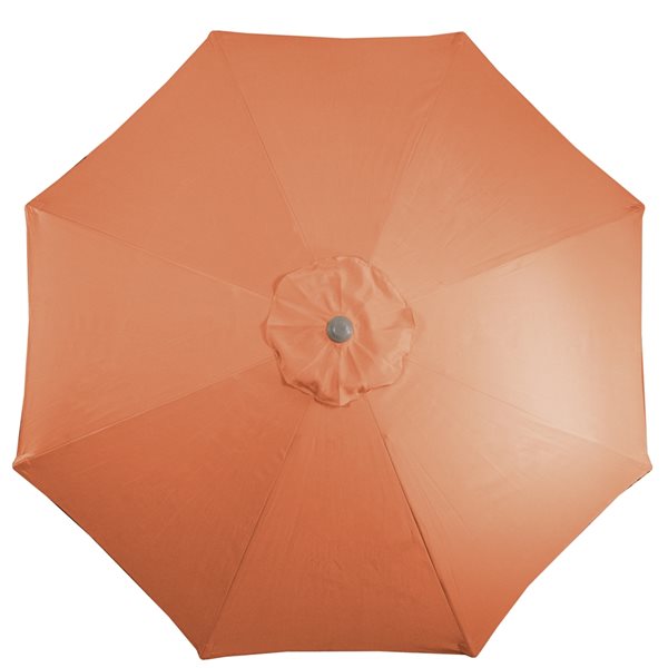 Northlight 9-ft Octagonal Orange Offset Patio Umbrella with Crank Mechanism