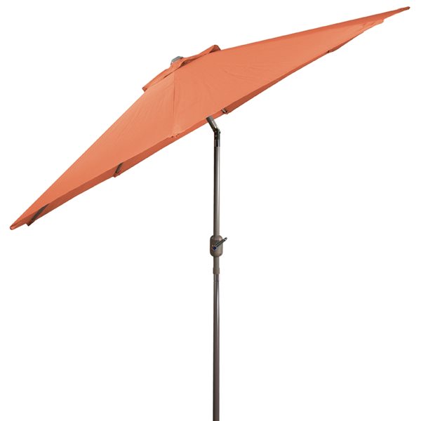 Northlight 9-ft Octagonal Orange Offset Patio Umbrella with Crank Mechanism