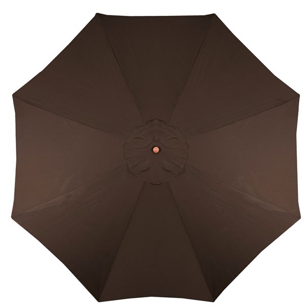 Northlight 9-ft Octagonal Brown Market Patio Umbrella with No-tilt Mechanism