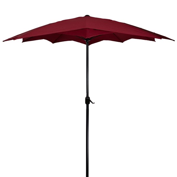 Northlight 8.5-ft Other Red Offset Patio Umbrella with Crank Mechanism