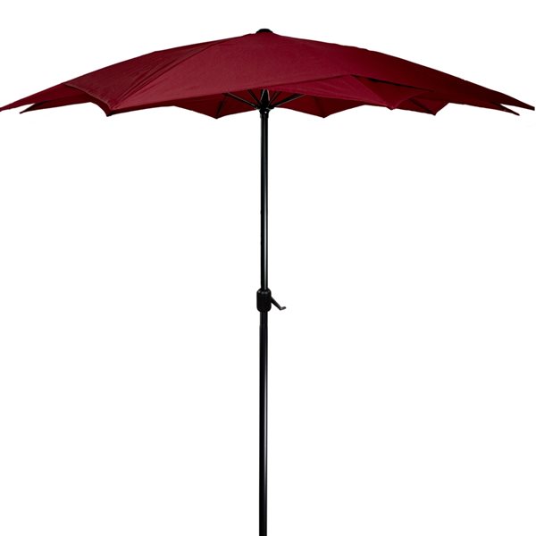 Northlight 8.5-ft Other Red Offset Patio Umbrella with Crank Mechanism