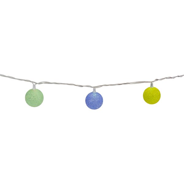 NorthLight 7.5-ft 10-Light Plug-in Colour-Changing Globe LED String Lights