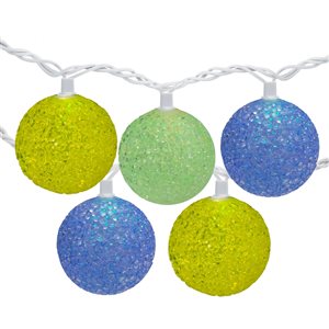 NorthLight 7.5-ft 10-Light Plug-in Colour-Changing Globe LED String Lights