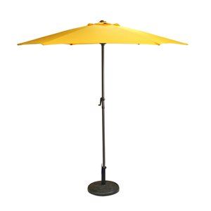 Northlight 7.5-ft Hexagonal Yellow Market Patio Umbrella with Crank Mechanism