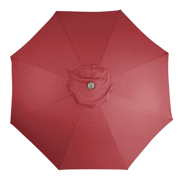 Northlight 9-ft Octagonal Burgundy Market Patio Umbrella with Crank Mechanism