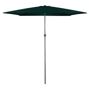 Northlight 6.5-ft Rectangular Green Market Patio Umbrella with Crank Mechanism