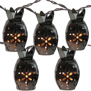 Kurt Adler 7.5-ft 10-Light Plug-in Pineapples Incandescent String Lights