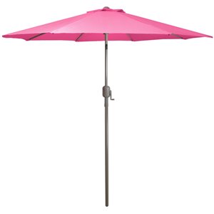 Northlight 9-ft Octagonal Pink Market Patio Umbrella with Crank Mechanism
