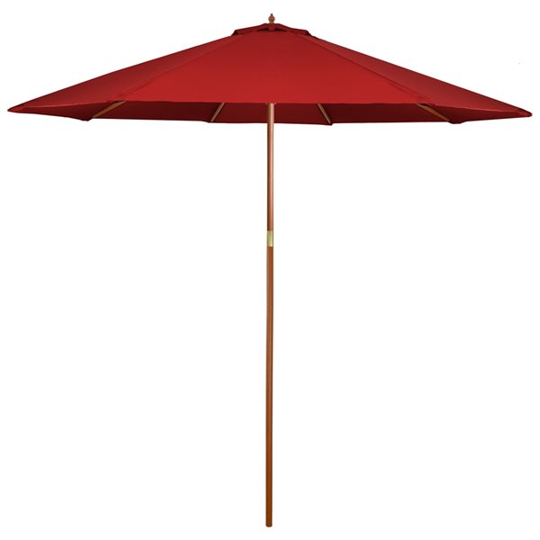 Northlight 9-ft Octagonal Red Market Patio Umbrella with No-tilt Mechanism