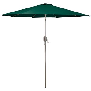 Northlight 9-ft Octagonal Hunter Green Market Patio Umbrella with Crank Mechanism