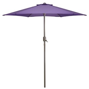 Northlight 7.5-ft Hexagonal Purple Market Patio Umbrella with Crank Mechanism