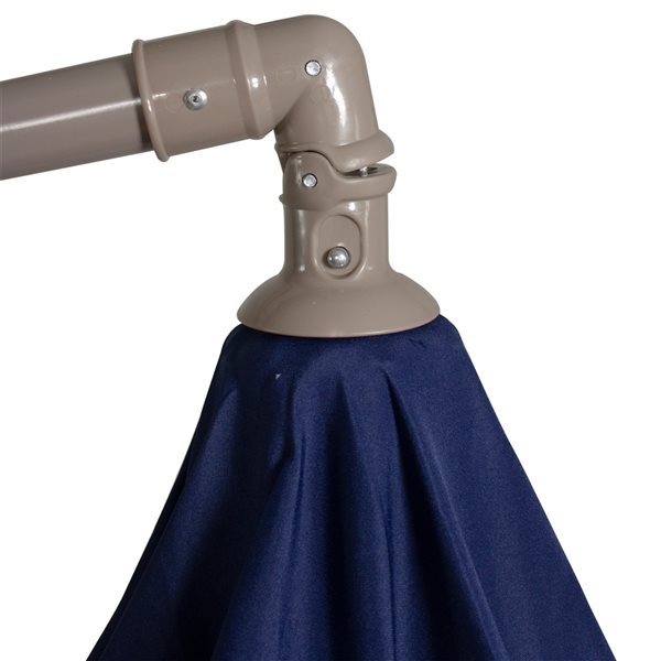 Northlight 10-ft Octagonal Navy Blue Offset Patio Umbrella with Crank Mechanism