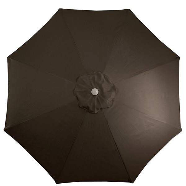 Northlight 9-ft Octagonal Brown Market Patio Umbrella with Crank Mechanism