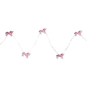 NorthLight 2.75-ft 10-Light Battery-Operated Pink Unicorn LED String Lights