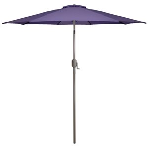 Northlight 9-ft Octagonal Purple Market Patio Umbrella with Crank Mechanism