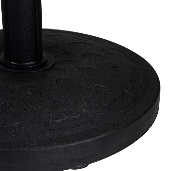 Northlight Black 33-Lb Patio Umbrella Flat Round Resin Base