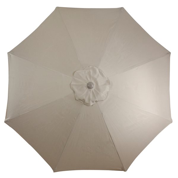 Northlight 9-ft Octagonal Taupe Market Patio Umbrella with Crank Mechanism